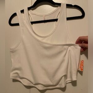 NWT Free People Movement White Tank Top